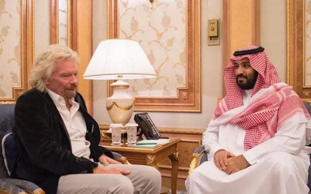 Sir Richard Branson is suspending relations with Saudi Arabia following the disappearance of a Saudi journalist that was a critic of the Kingdom