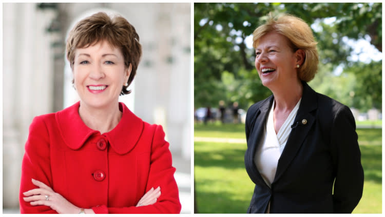 Susan Collins and Tammy Baldwin