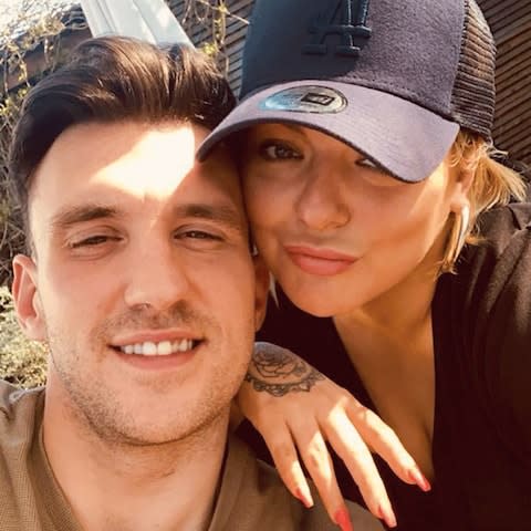 Sheridan Smith ith fiancé Jamie Horn - Credit: Instagram/@sheridansmithster