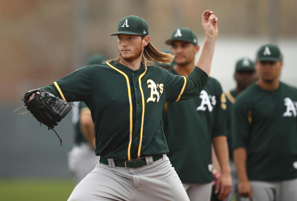 A.J. Puk’s highly anticipated MLB debut with the Oakland A’s will have to wait after he undergoes Tommy John surgery. (AP)