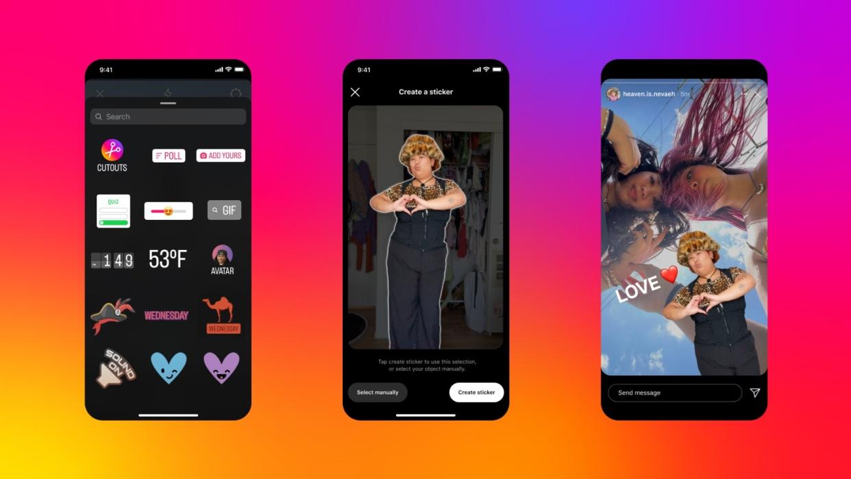  Instagram is rolling "Cutouts" out to all users globally. 