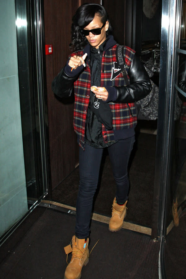 Tartan trend: Rihanna