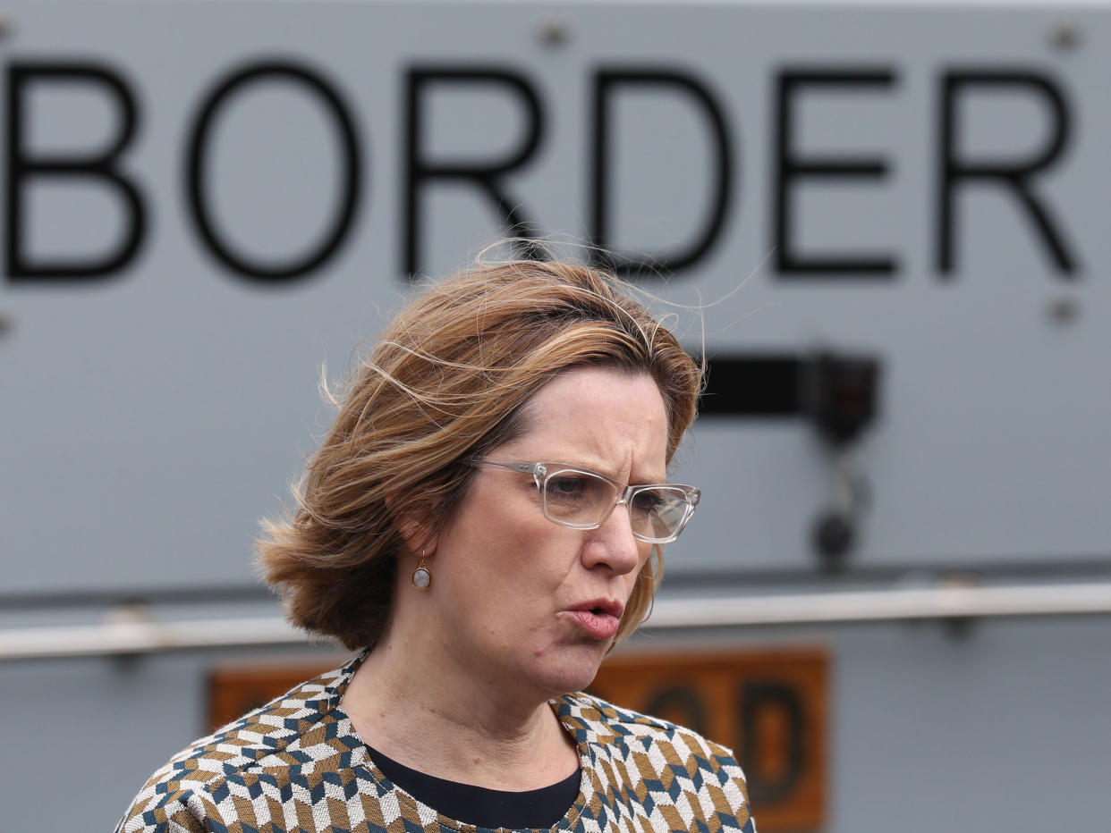 Amber Rudd has come under fire for issuing a report on migration that will only conclude six months before the Brexit deadline: PA