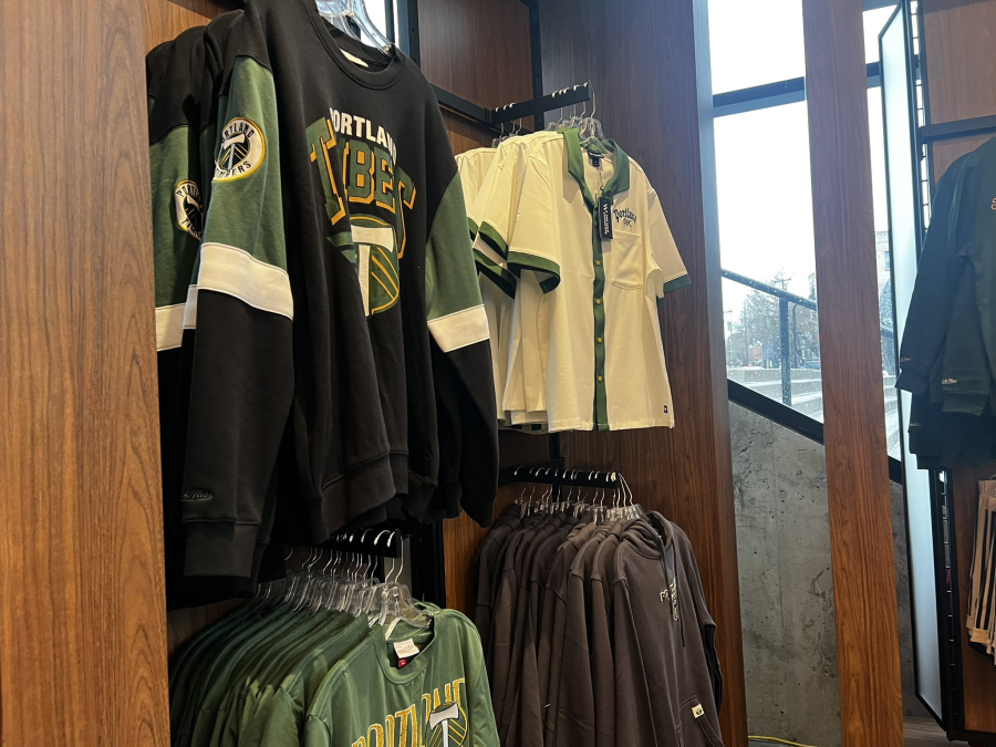 Portland Timbers store merchandise containing the DaBella logo was quickly swapped out after a falling out with the sponsor. February 28, 2024 (KOIN).