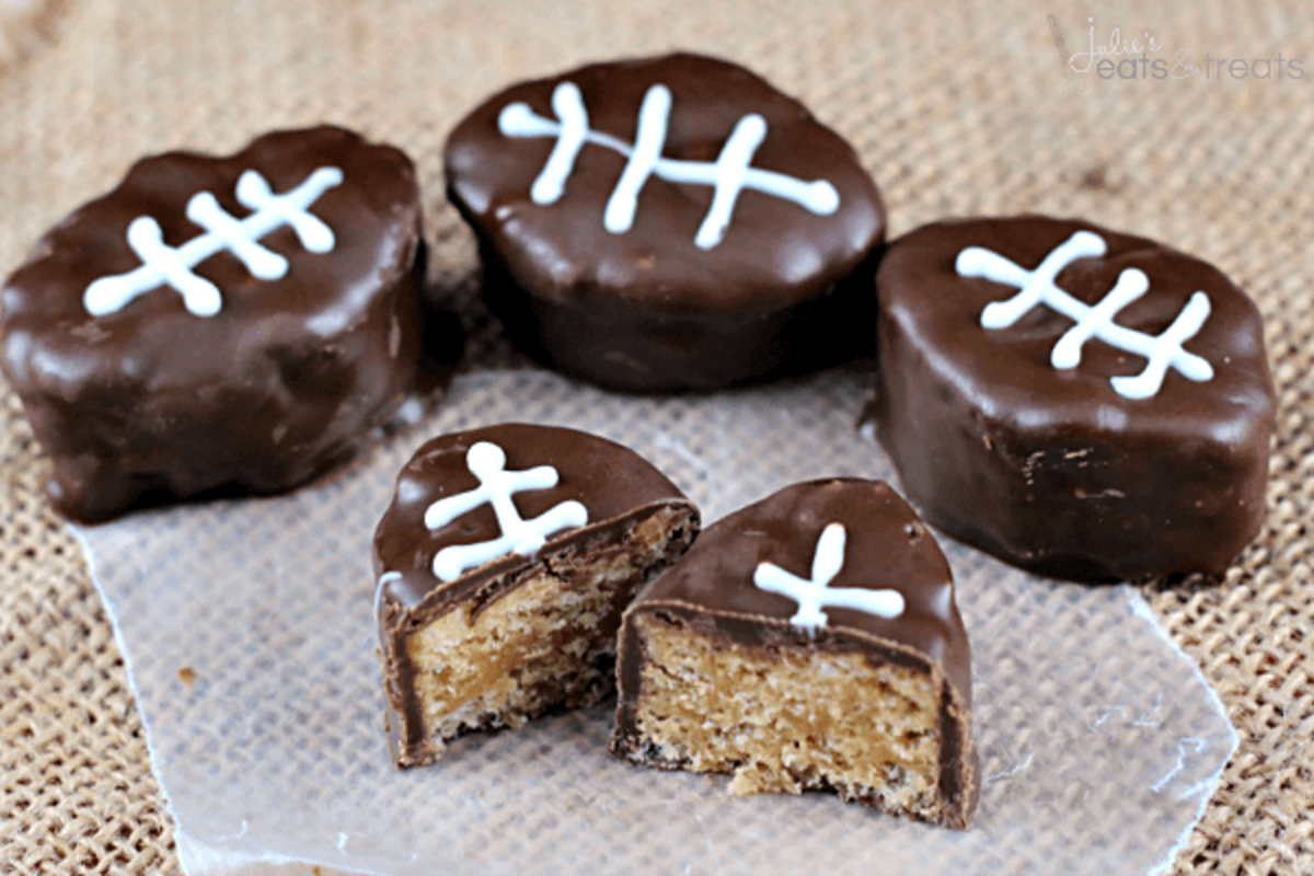 <p>Julie's Eats and Treats</p><p><strong>Get the recipe: </strong><a href="https://www.julieseatsandtreats.com/football-scotcheroos/" rel="nofollow noopener" target="_blank" data-ylk="slk:Football Scotcheroos;elm:context_link;itc:0;sec:content-canvas" class="link rapid-noclick-resp"><strong>Football Scotcheroos</strong></a></p>