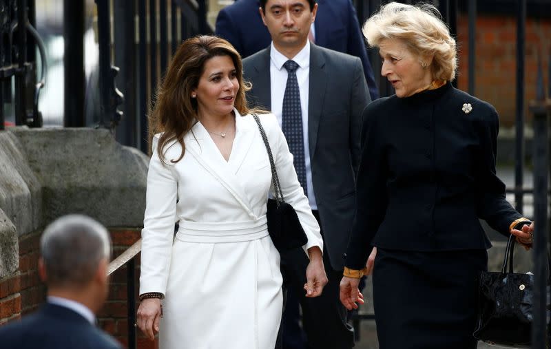 FILE PHOTO: Princess Haya bint Al Hussein arrives at the High Court in London