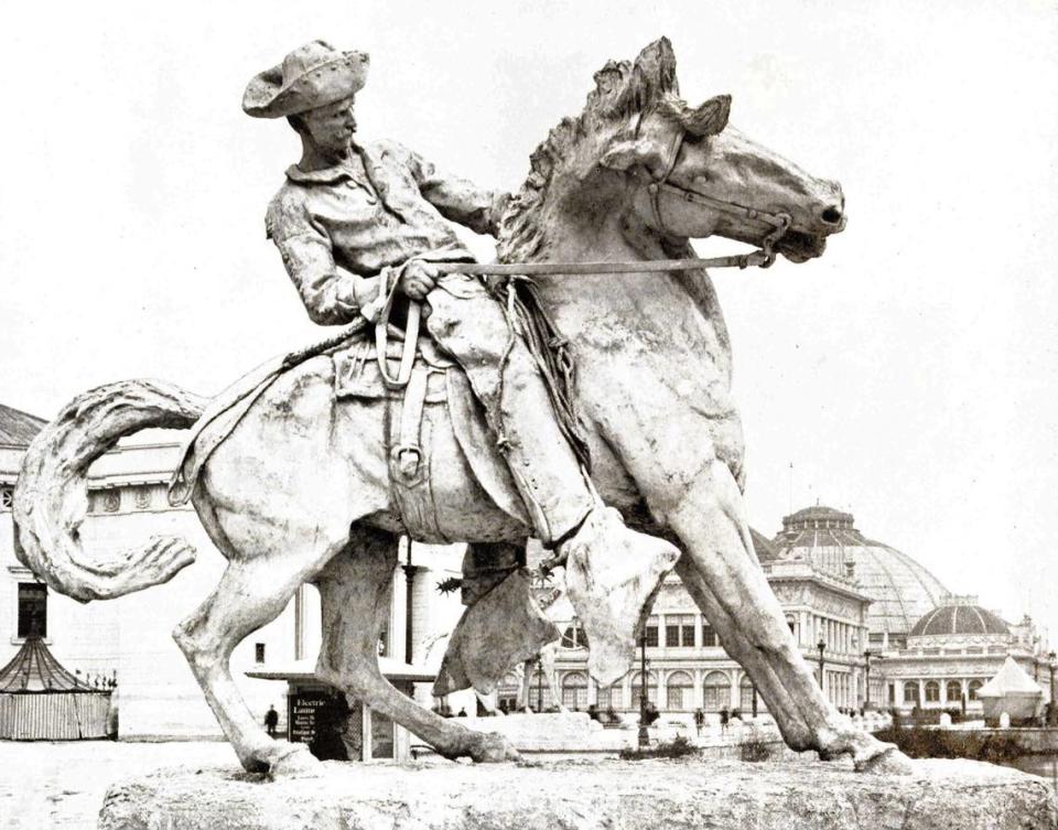 Proctor’s Cowboy from The Dream City: A Portfolio of Photographic Views of the World’s Columbian Exposition, 1893