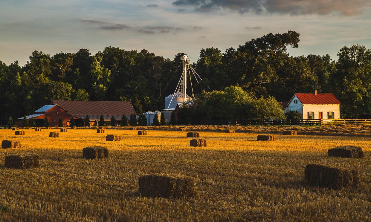 The Barns of Kanak, a stop on the 5&Dime Trail in Prince George County. In 2007, the farm was designated a Virginia Century Farm.