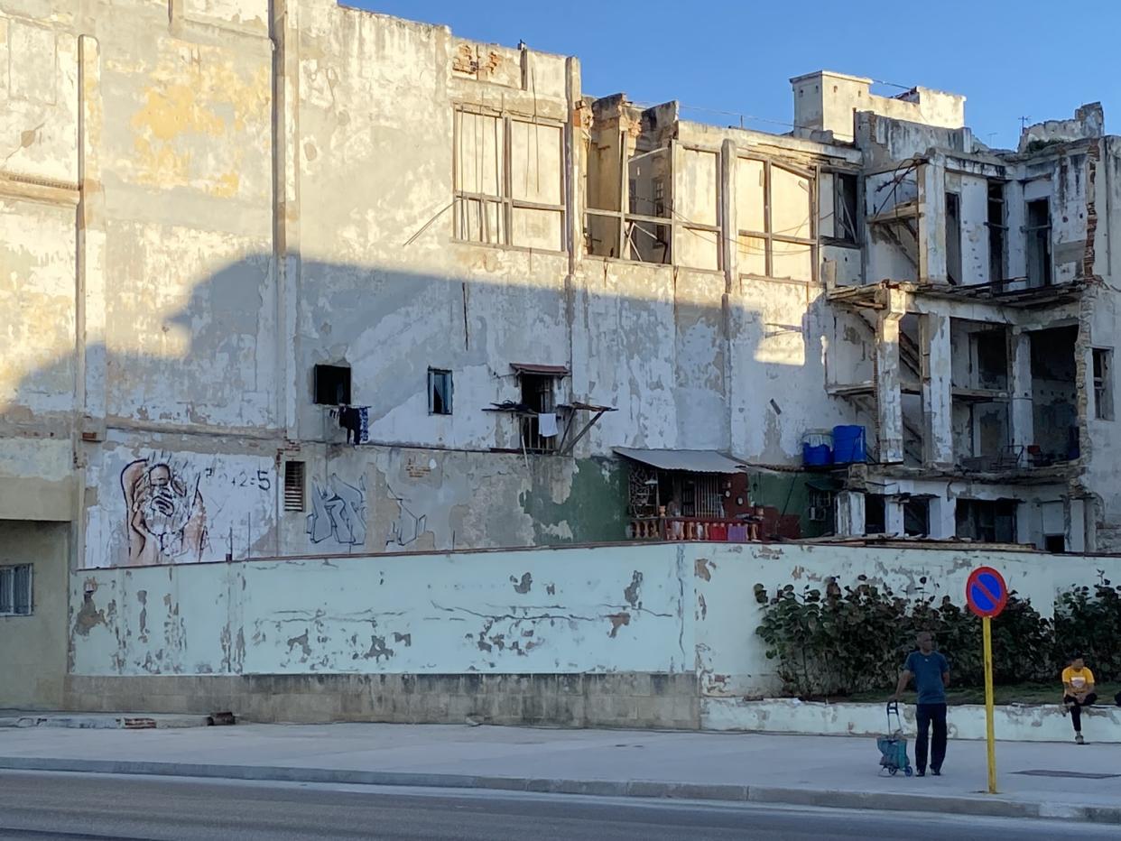 This isn't a war zone. Its just urban decay in Havana. Photo: Rick Newman