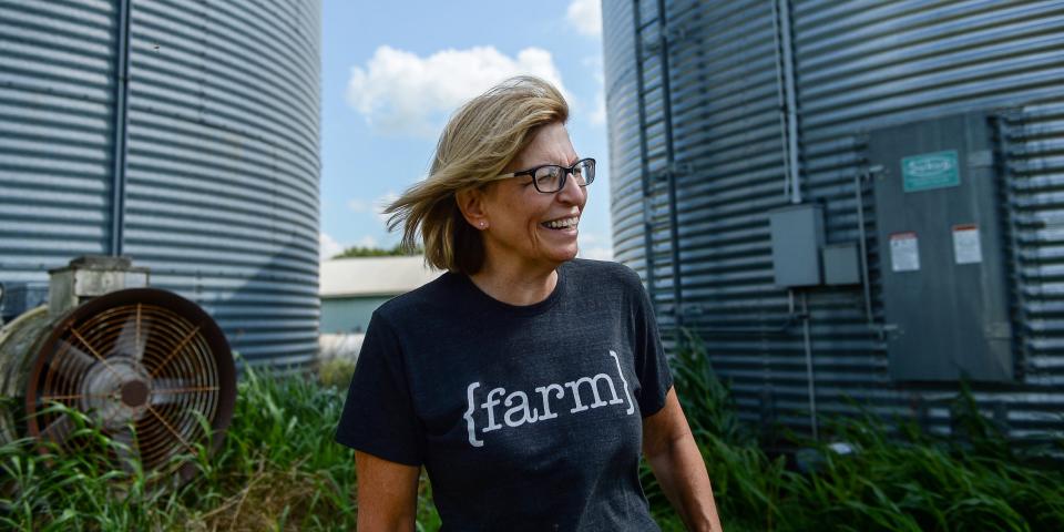 Rita hart speaks on farm