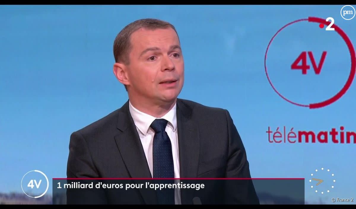 Olivier Dussopt sur France 2 ce vendredi 5 mai 2023. - France 2