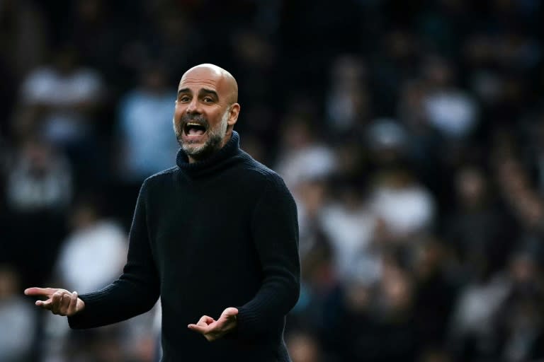 Pep Guardiola is aiming to secure a sixth Premier League title in seven years on Sunday (Ben Stansall)