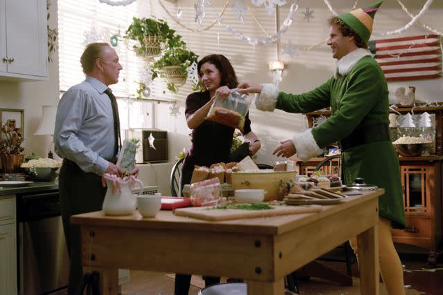 <p>New Line/ Everett</p> James Caan, Mary Steenburgen and Will Ferrell in <em>Elf</em> (2003)