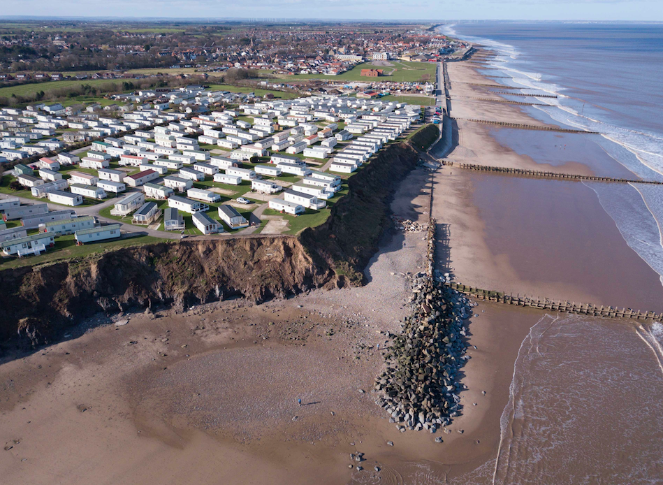 <em>The coast is eroding at a rate of 2.3m per year according to the local council (SWNS)</em>