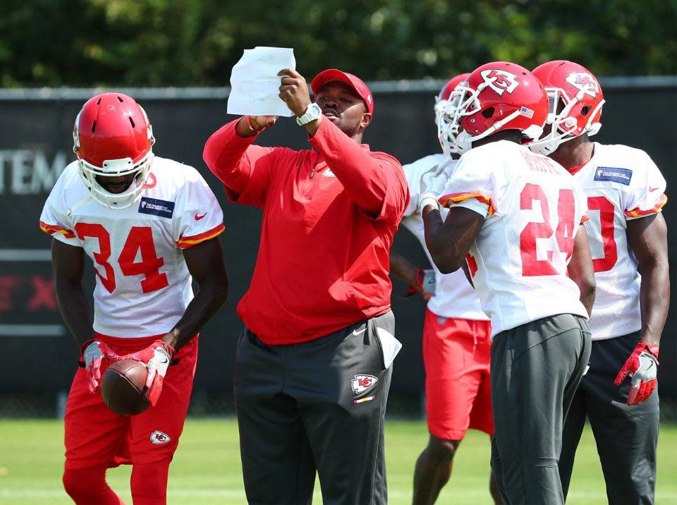 Former Inlet Grove quarterback and head football coach Terry Bradden joined the Chiefs organization in 2017.