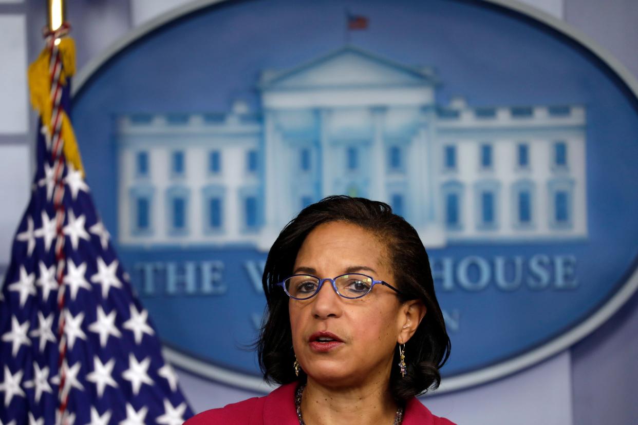 <p>La asesora de política nacional de la Casa Blanca, Susan Rice, habla durante una conferencia de prensa en la Casa Blanca en Washington, DC, EE. UU., 26 de enero de 2021. </p> (EPA / Yuri Gripas / POOL)