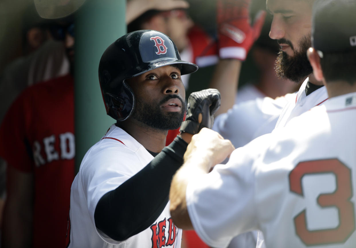 Jackie Bradley Jr. explains why he won't be joining his Red Sox teammates when they visit the White House in May. (AP)