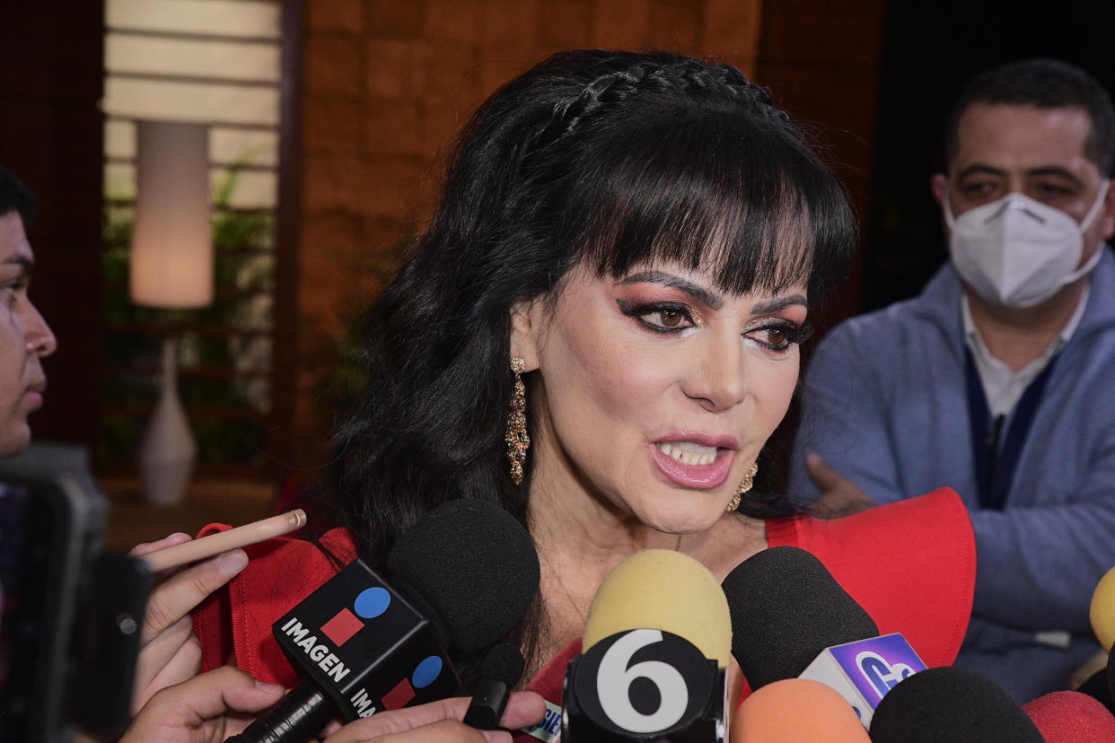 Maribel Guardia dice que ha sido muy doloroso ver cómo se difunde una información falsa de que ha considerado el suicidio tras la muerte de su hijo. (Photo by Jaime nogales/Medios y Media/Getty Images)