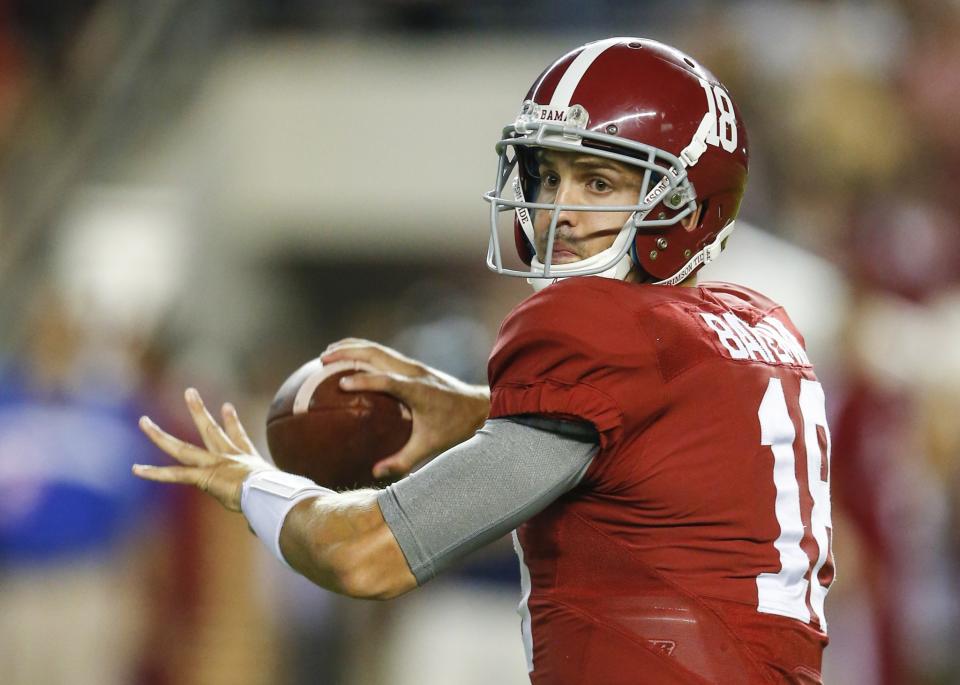 Cooper Bateman was Alabama’s No. 2 quarterback for most of the 2016 season. (AP Photo/Butch Dill)