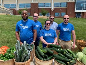 Food Lion associates from several Northern Division stores volunteer at an event with Blue Ridge Area Food Bank in Virginia earlier this year.