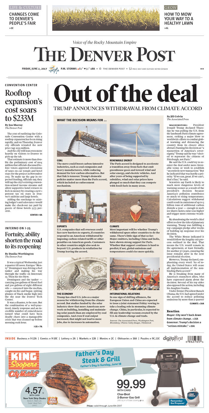 <p>“The Denver Post,” published in Denver, Colo. (Newseum) </p>