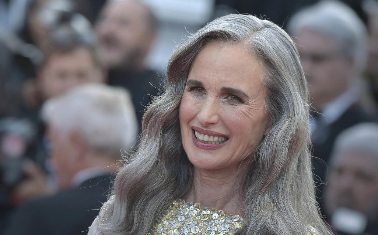 Andy McDowell at Cannes (Mondadori Portfolio via Getty Images)