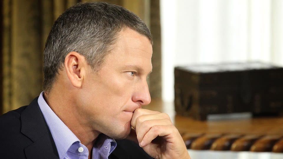 Armstrong confessed on Oprah to a career of drug cheating. Pic: Getty