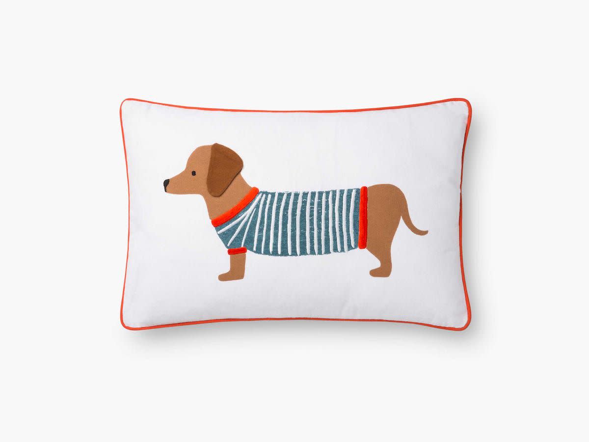 Loloi x Rifle Paper Co Dachshund Pillow