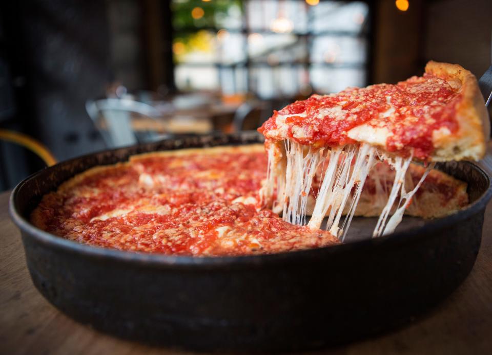 Lou Malnati's Pizzeria serves classic Chicago deep-dish pies.