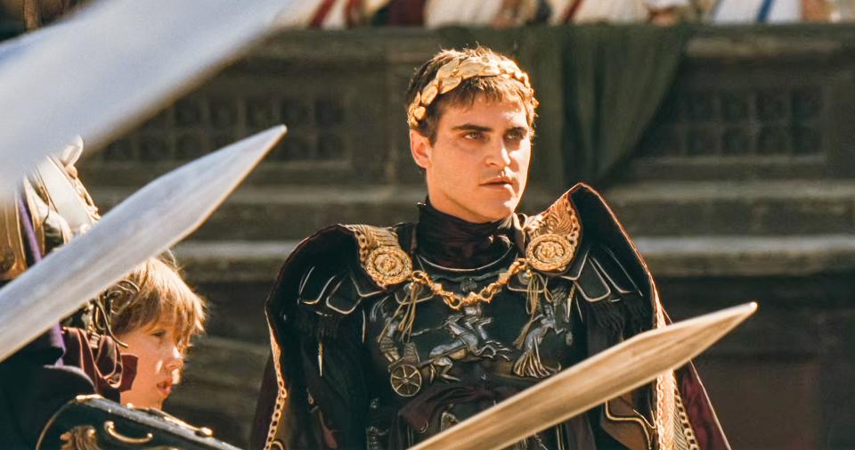 Joaquin Phoenix played the sadistic emperor Commodus (DreamWorks).