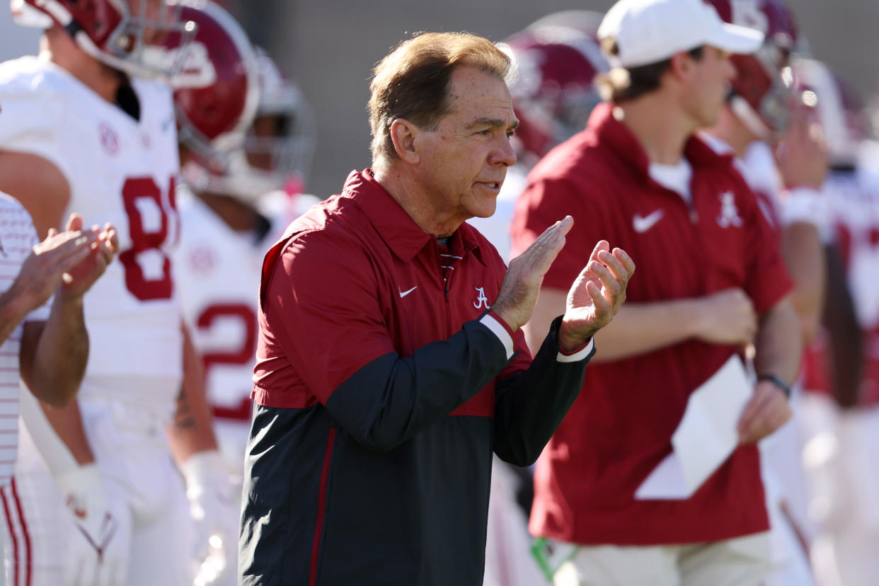 Nick Saban told his team he is retiring on Wednesday afternoon, ending his legendary coaching career.