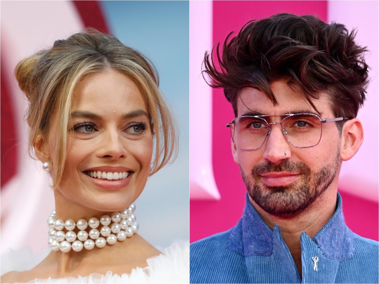 Margot Robbie and Chris Taylor at the Barbie premiere in London (Getty Images)