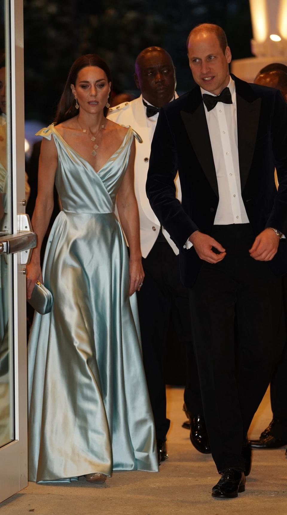 The Duke and Duchess of Cambridge attend a reception hosted by the Governor General of the Bahamas on day seven of their tour of the Caribbean on behalf of the Queen (Jane Barlow/PA) (PA Wire)