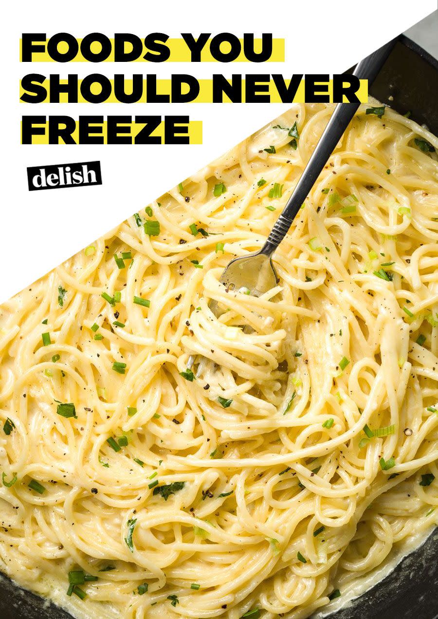 40 Foods You Should Never, Ever Put In The Freezer