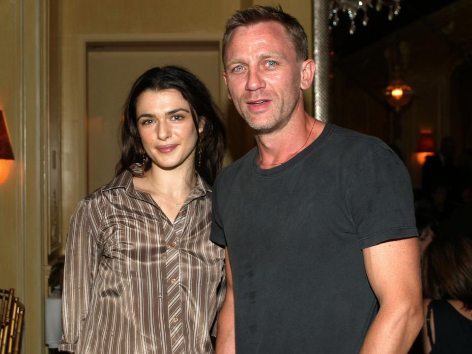 Rachel Weisz and Daniel Craig attend a private screening of "Enduring Love" at the MGM screening room September 13, 2004 in New York City