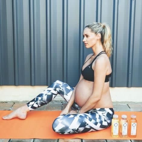 Kiwi model Nikki Phillips is counting down the days till she gives birth to her first baby boy, after enjoying a 