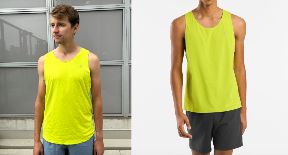 This Arc'Teryx tank is feather-light and breathable (photos via author & Arc'Teryx)