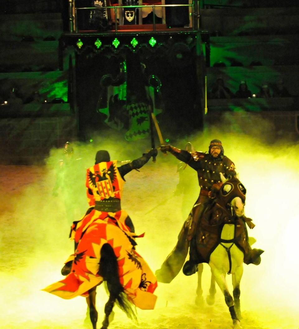 Medieval Times presents their new show, Knights of the Realm, a jousting tournament complete with a four course meal.__05/22/12__Photo by Charles Slate