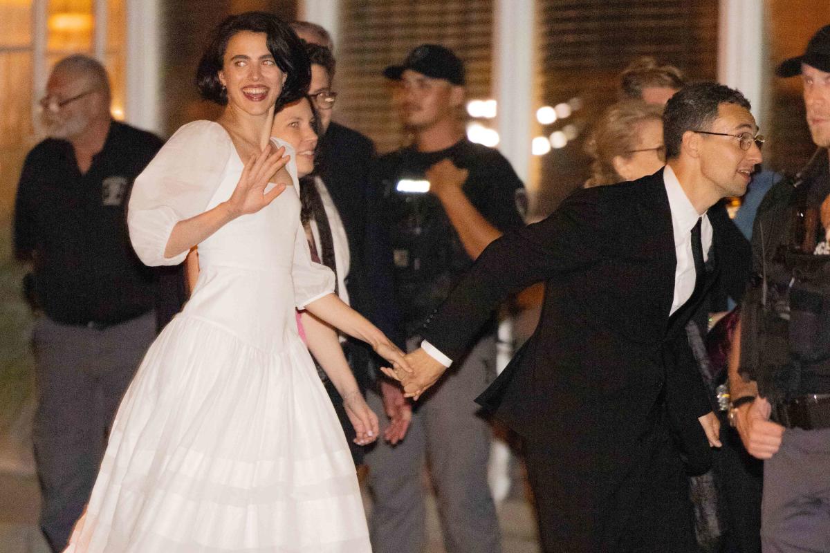 Margaret Qualley and Jack Antonoff Head to Wedding After-Party with