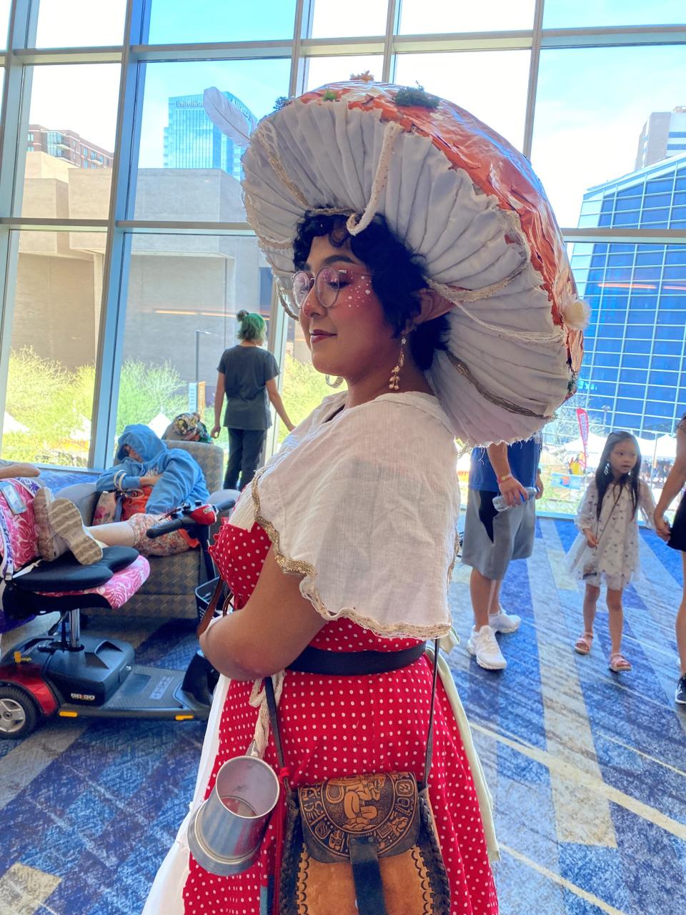 Maritza Rivera of Phoenix created her mushroom elf costume for Phoenix Fan Fusion 2022.