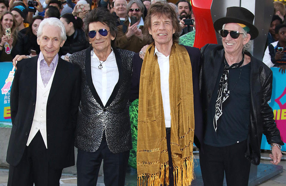 Charlie Watts with The Rolling Stones credit:Bang Showbiz