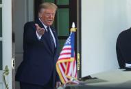 U.S. President Trump welcomes Mexico’s President Lopez Obrador at the White House in Washington