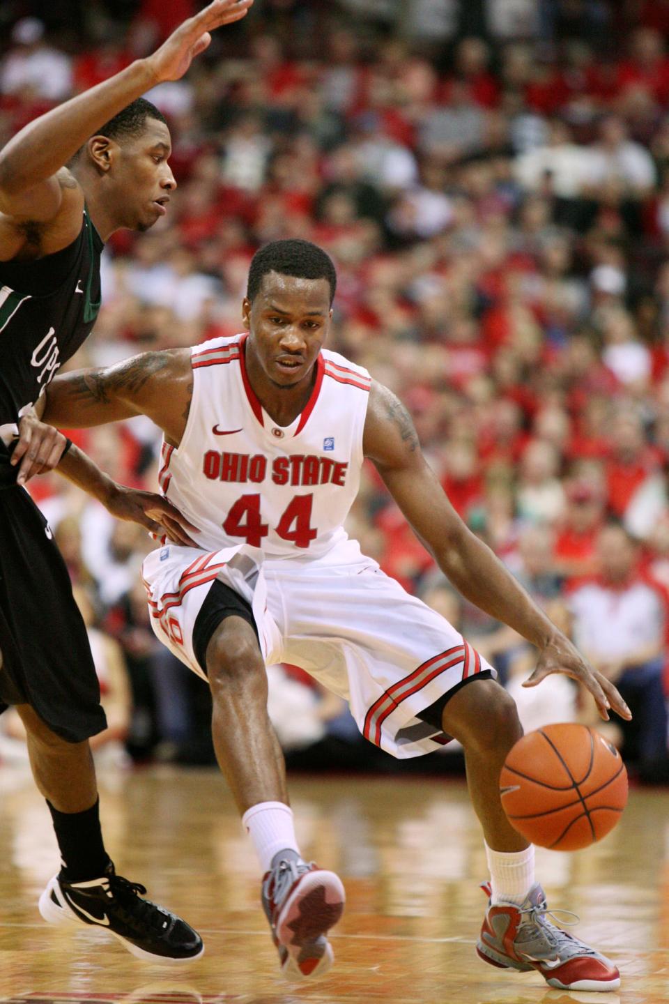 Ohio State Buckeyes guard William Buford (44) in action during a men's basketball game between the Ohio State Buckeyes and  South Carolina Upstate Spartans at Value City Arena on December 14, 2011. (Columbus Dispatch photo by Fred Squillante)
