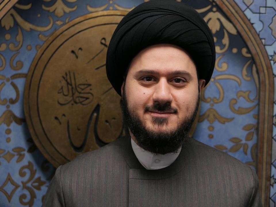 Imam Hassan Al Qazwini at the Muslim Educational Community Center of America (MECCA) in Canton, Michigan.