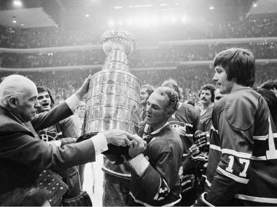 The Stanley Cup, given to the champion of the National Hockey League to end each season, is the oldest trophy in North American professional sports. It was first awarded in 1893. The Montreal Canadians have won it the most times, 24.