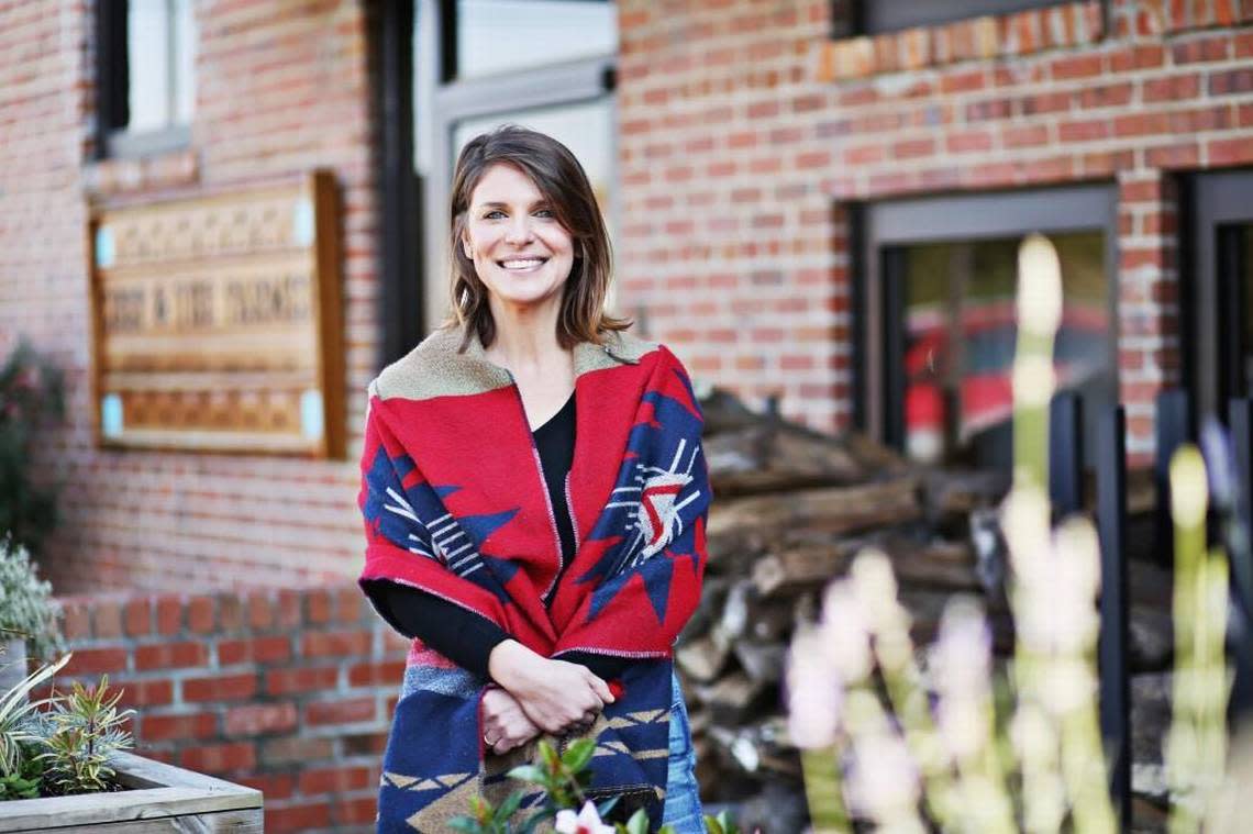 Chef Vivian Howard outside of her restaurant Chef & The Farmer in downtown Kinston, Nov. 15, 2017. Howard’s two Kinston restaurants and TV show, A Chef’s Life, have brought attention to her rural hometown.