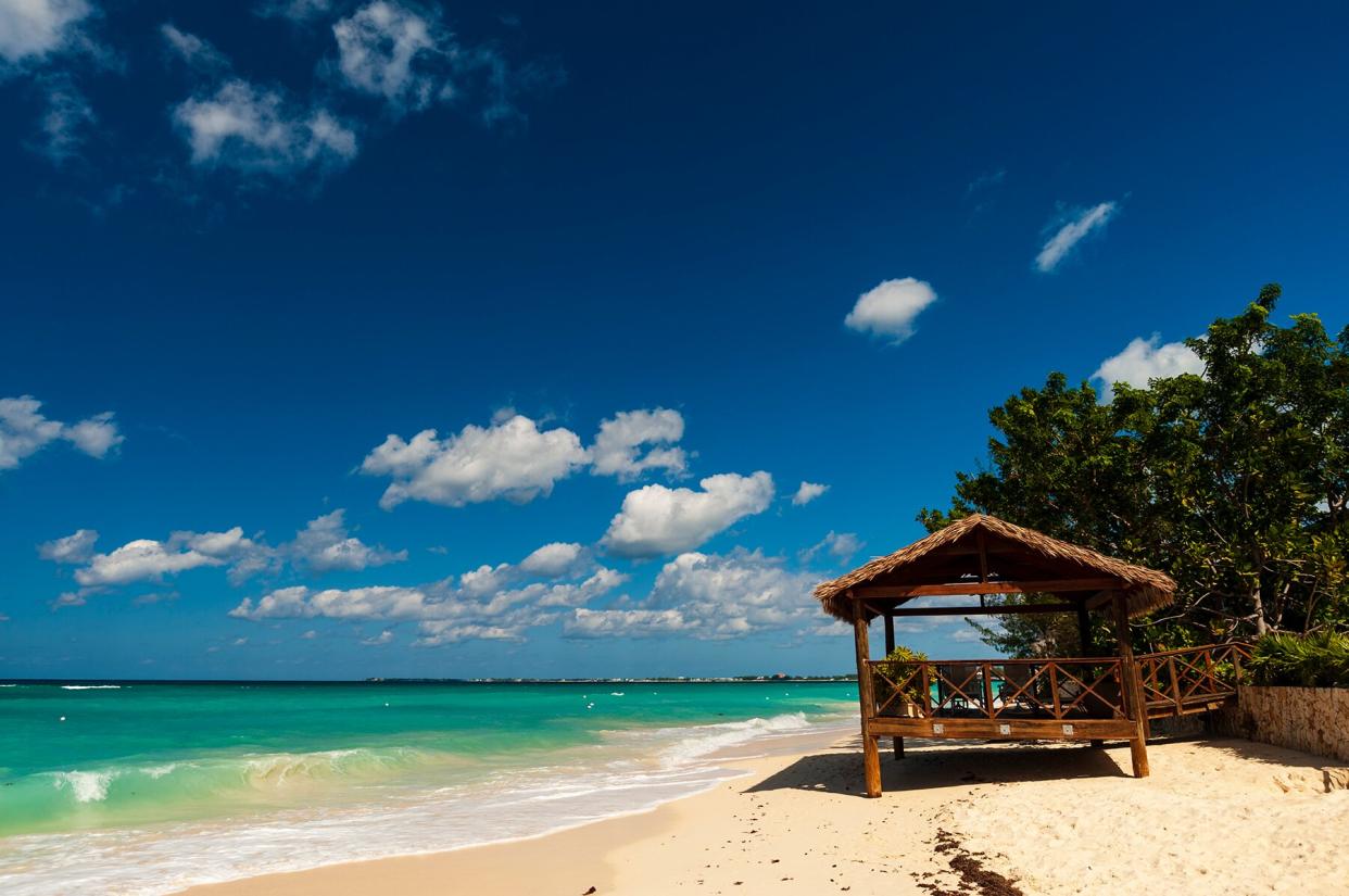 Seven mile beach in the Cayman Islands