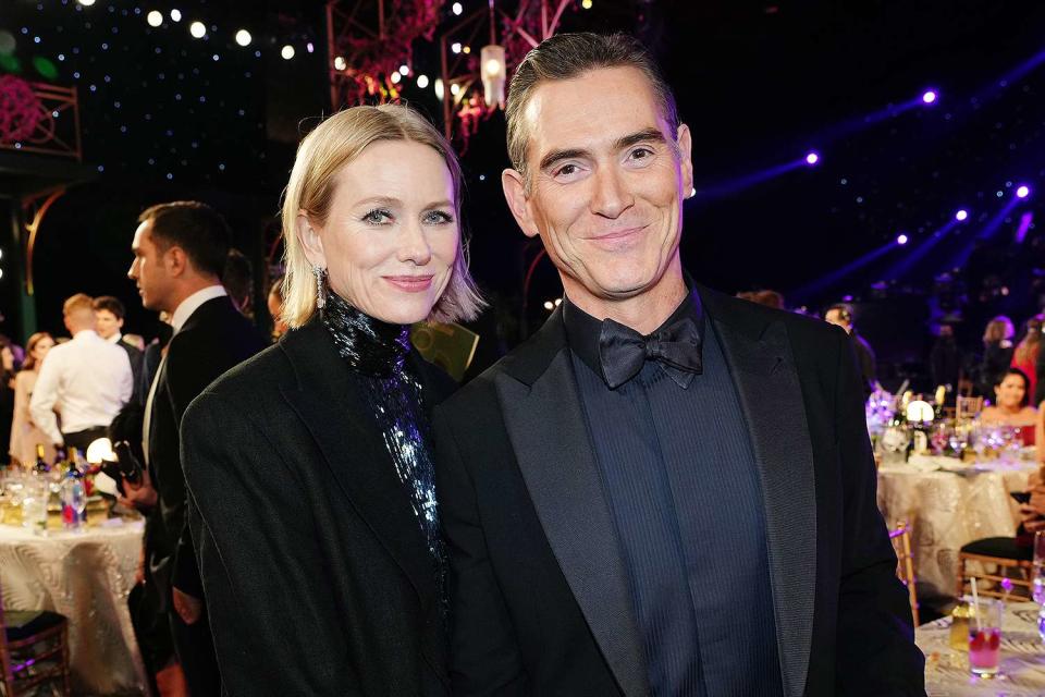 <p>Kevin Mazur/Getty</p> Naomi Watts described her sex life with Billy Crudup as "pretty great" at a recent wellness event.