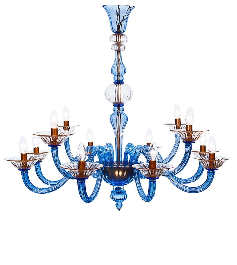 Cà Bragadin chandelier by Striulli Vetri d’Arte; $8,490. artemest.com