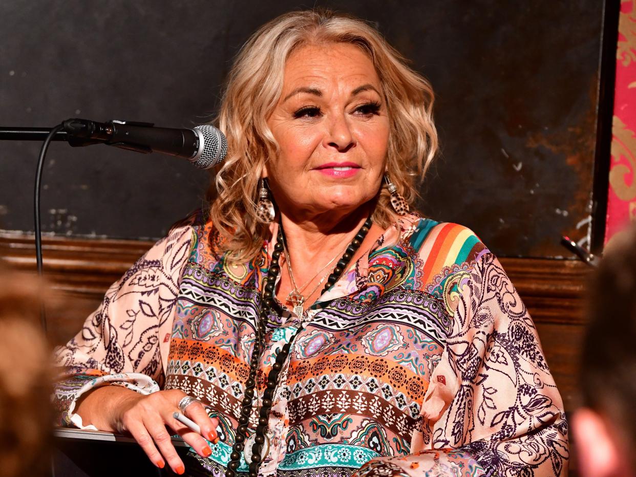 Roseanne Barr attends live podcast at Stand Up NY on July 26, 2018.
